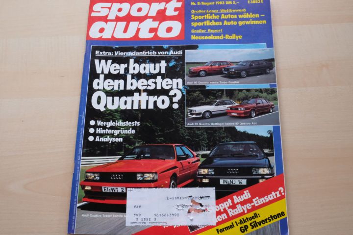 Deckblatt Sport Auto (08/1983)